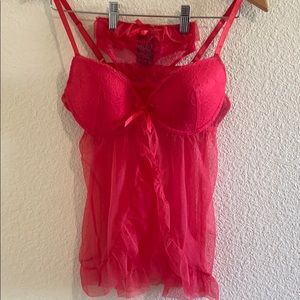 H&M lace babydoll lingerie set